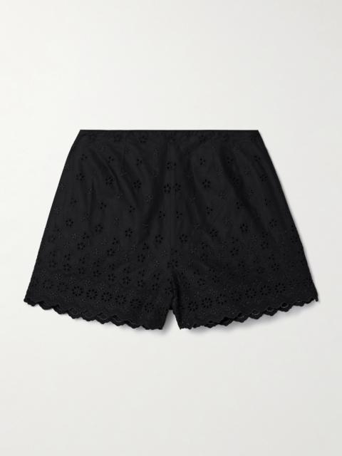DÔEN Arbre Broderie Anglaise Cotton Shorts
