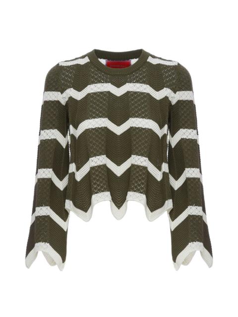 La DoubleJ Chevron Crop Sweater