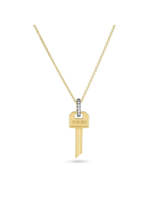 STONE AND STRAND Almost Forever Pave Key Necklace