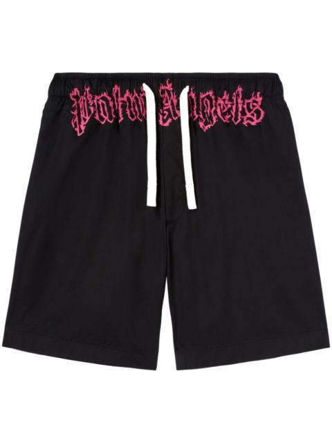 Palm Angels logo shorts