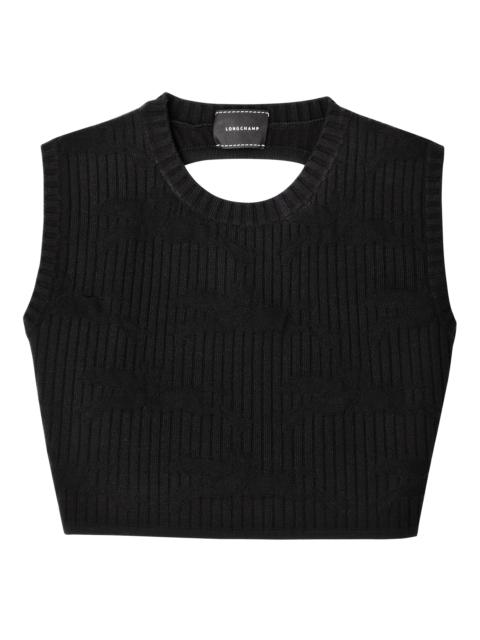 Longchamp Sleeveless top Black - Knit