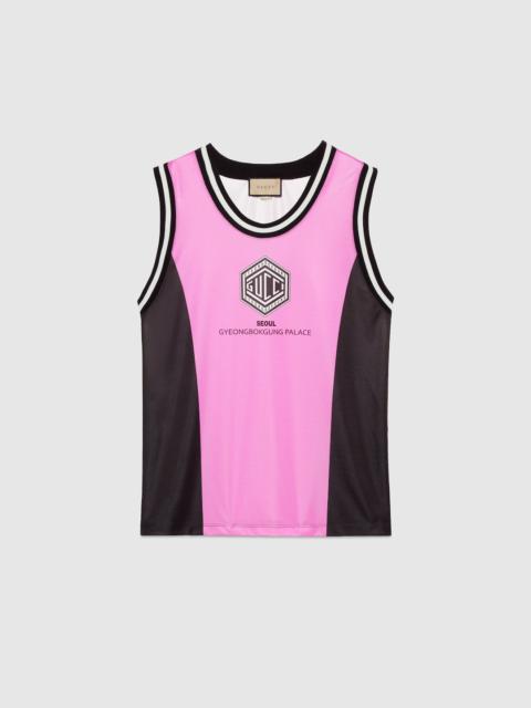 GUCCI Technical jersey tank top