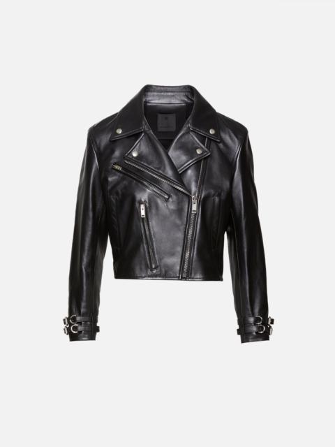 Givenchy Shrunken Leather Biker Jacket