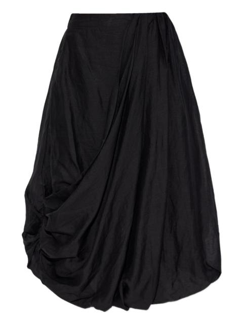 ALLSAINTS Nia draped midi skirt