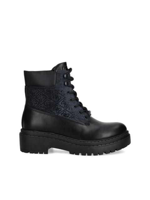 GUESS USA embellished lace-up boots