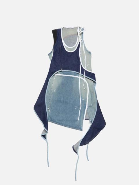 Acne Studios Asymmetrical Denim Mini Dress - Indigo/blue