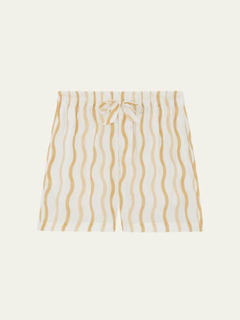 FRESCOBOL CARIOCA Men's Lucas Cabana Stripe Pajama Shorts