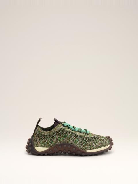 AMI Paris GREEN KNIT MIRAGE SNEAKERS