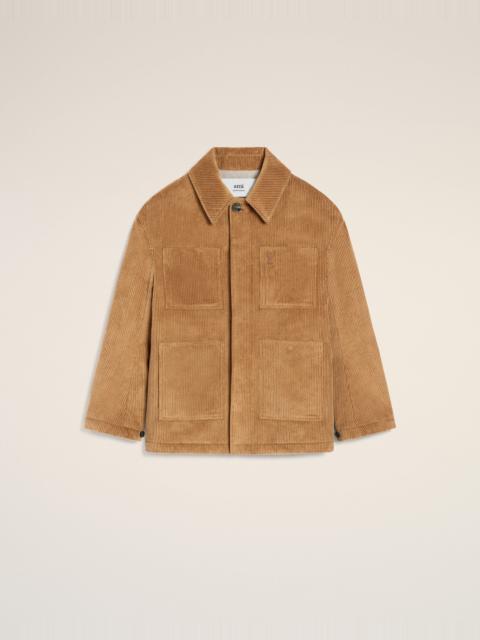 AMI Paris BROWN COTTON CORDUROY WORKER JACKET