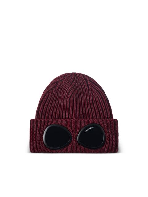 C.P. Company Goggle ribbed-knit beanie hat