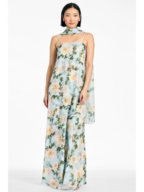 SACHIN & BABI SHELBY GOWN - CLOUD BLUE PEONY