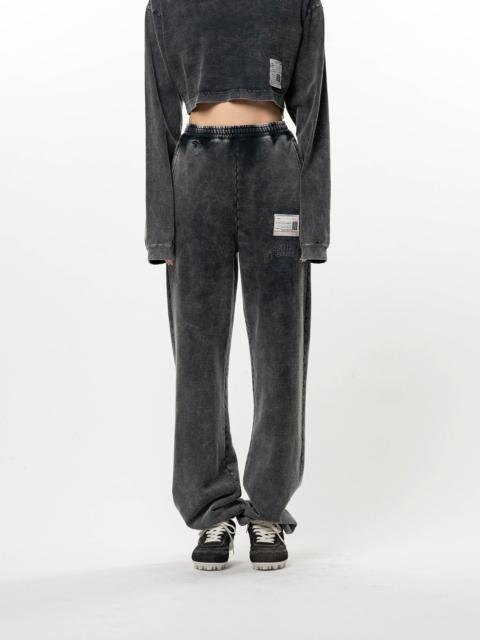 Maison MIHARAYASUHIRO Bleached College Print Jogger Sweat Pants