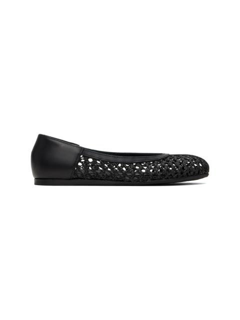 ANCIENT GREEK SANDALS Black Aeropi Ballerina Flats
