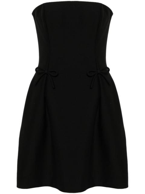 Valentino bow-detailing strapless minidress