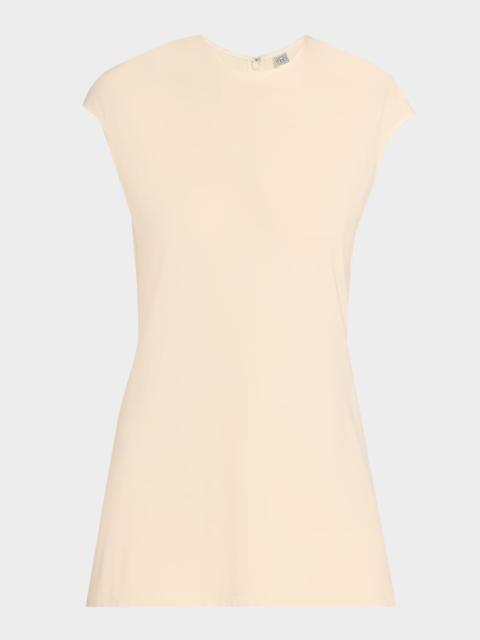 TOTEME Everyday Cap-Sleeve Jersey Top