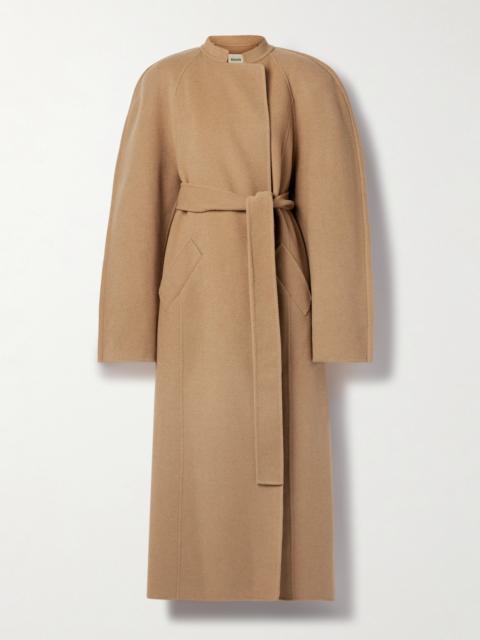 KHAITE Rothen Oversized Belted Wool Coat