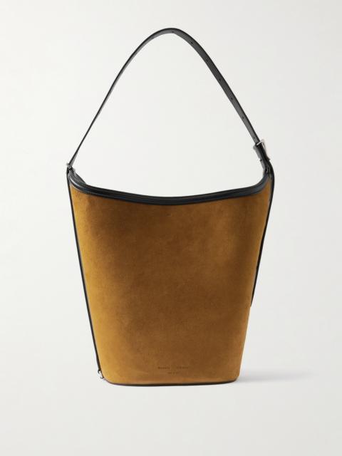 Proenza Schouler Brant Leather-trimmed Suede Bucket Bag