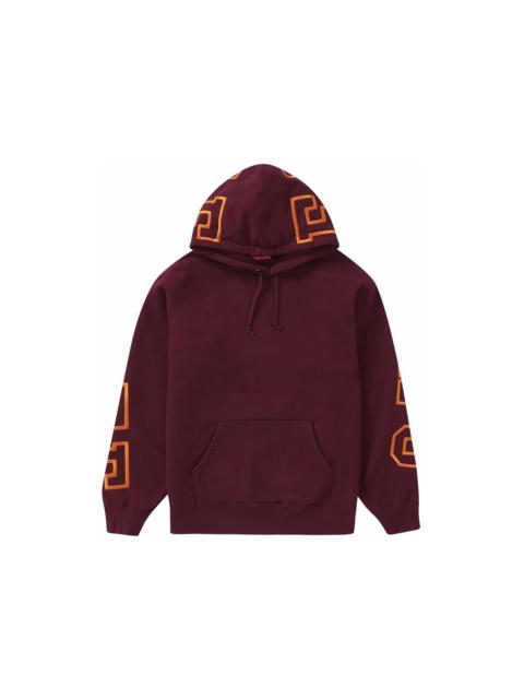 Supreme Supreme State Hooded Sweatshirt Burgundy