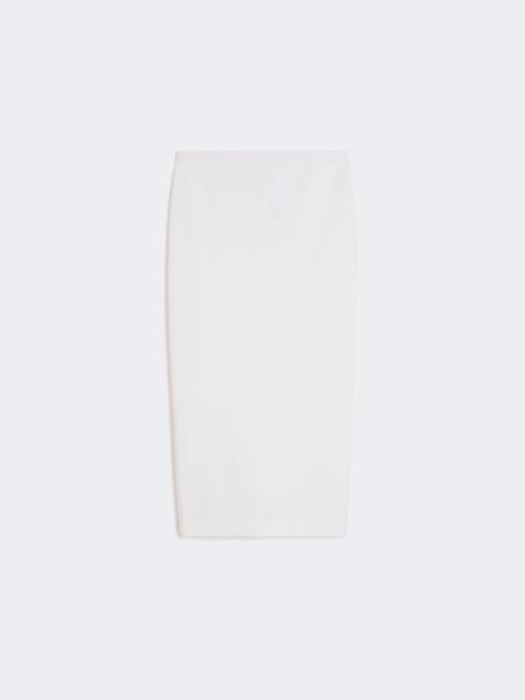 Max Mara Technical jersey pencil skirt - OPTICAL WHITE