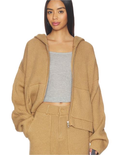 AYA MUSE Knit Zip Up Hoodie
