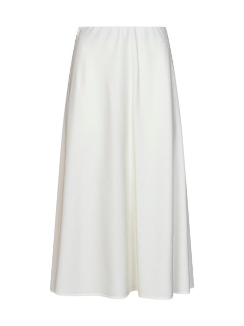 Brunello Cucinelli White twill Flute skirt