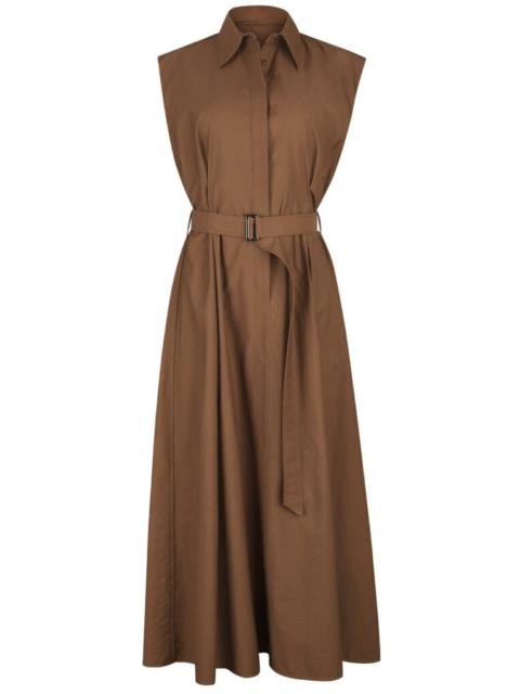 Brunello Cucinelli Diagonal Shirt Dress - Leather