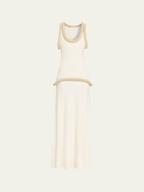 diotima Basseterre Tubular Chenille Sleeveless Maxi Dress