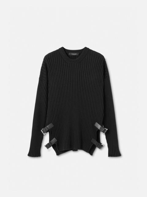 VERSACE Buckle Knit Sweater