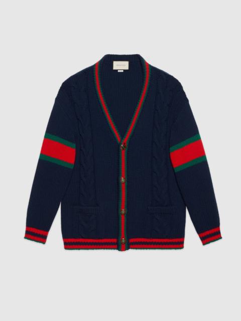 GUCCI Oversize cable knit cardigan
