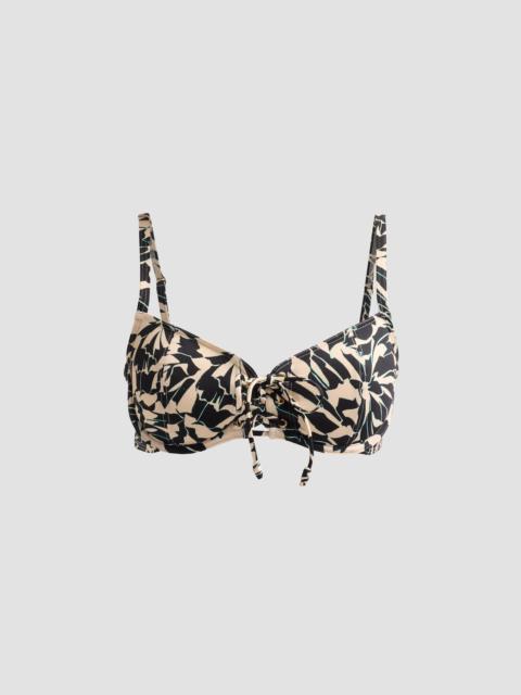 ULLA JOHNSON Women's Noa Tie Bikini Top - Mercury
