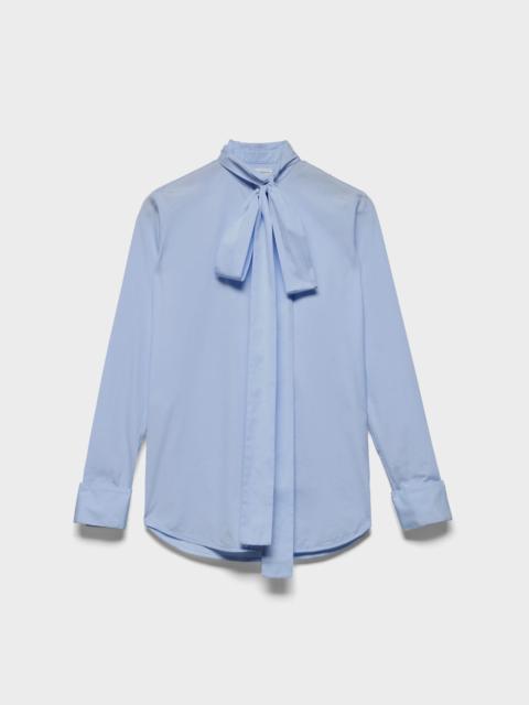 7 For All Mankind LONG SLEEVE BOW SHIRT in Poplin