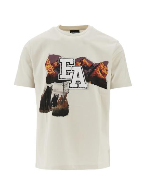 EMPORIO ARMANI graphic crewneck T-shirt