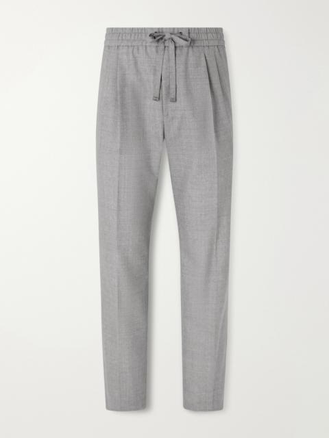 Dolce & Gabbana Sartoriale Straight-Leg Pleated Wool Trousers