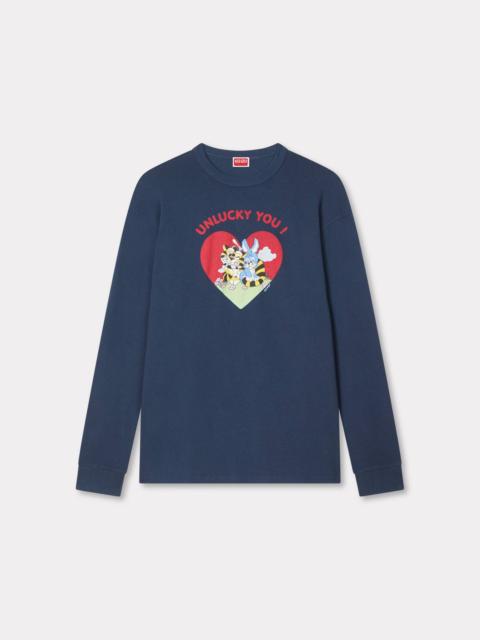KENZO 'KENZO Cartoon' outlined relax long sleeve T-shirt in cotton