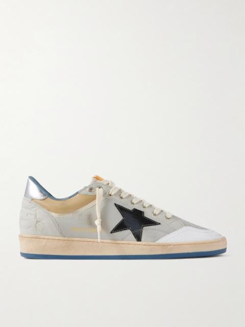 Golden Goose Ball Star Distressed Leather Sneakers