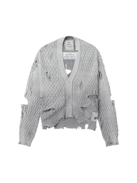 Maison MIHARAYASUHIRO ripped-detailing cardigan