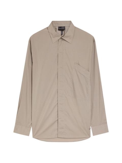 EMPORIO ARMANI logo embroidered  shirt