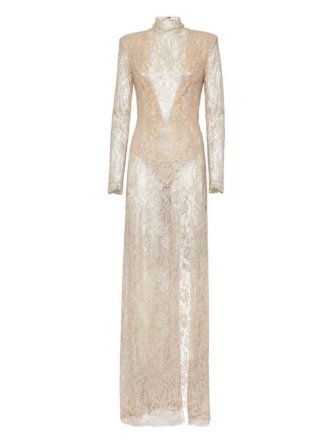 PHILIPP PLEIN lace maxi dress