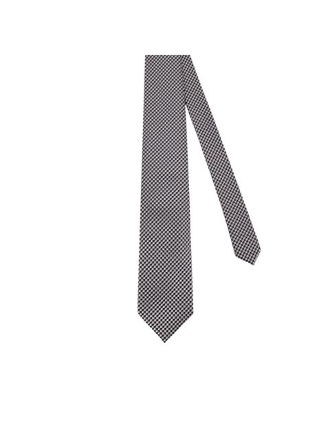 TOM FORD geometric-pattern silk tie