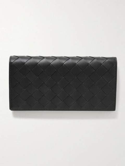 Bottega Veneta Intrecciato Leather Wallet Black