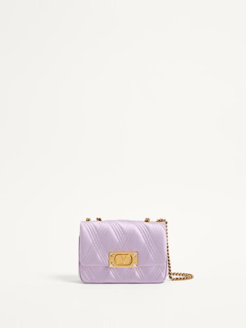 Valentino VALENTINO GARAVANI QUILTIE 67 SMALL SATIN SHOULDER BAG