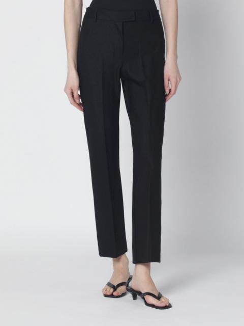 'S Max Mara Black cotton-blend trousers