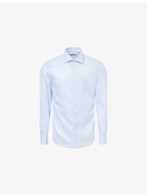 CORNELIANI Long-Sleeve Wrinkle-Free Cotton Shirt