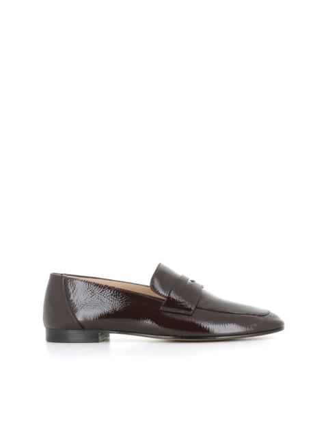 penny-slot patent-leather loafers