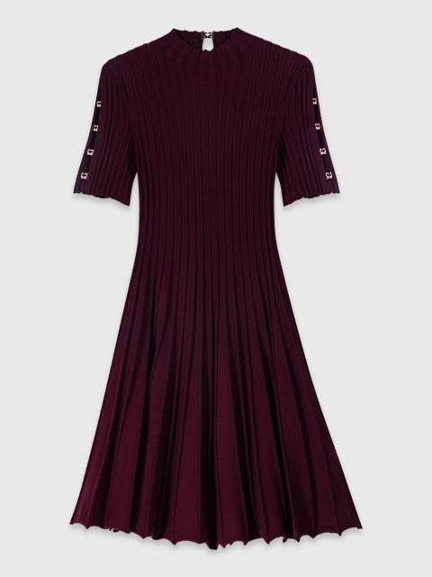 maje High-neck short skater dress