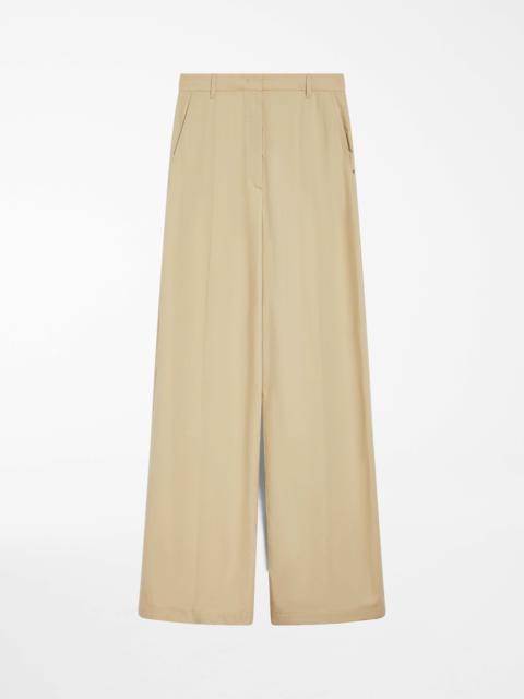 Oversized washed cotton trousers