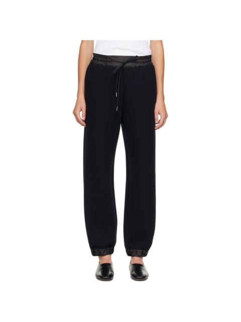 sacai Black Sponge Sweatpants