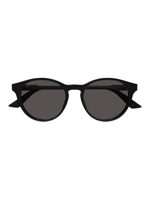GUCCI Men's Light Acetate GG1119S 52MM Panthos Round Sunglasses - Black Dark Grey