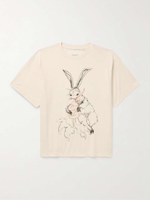 Story mfg. + Rabbit Grateful Printed Organic Cotton-Jersey T-Shirt