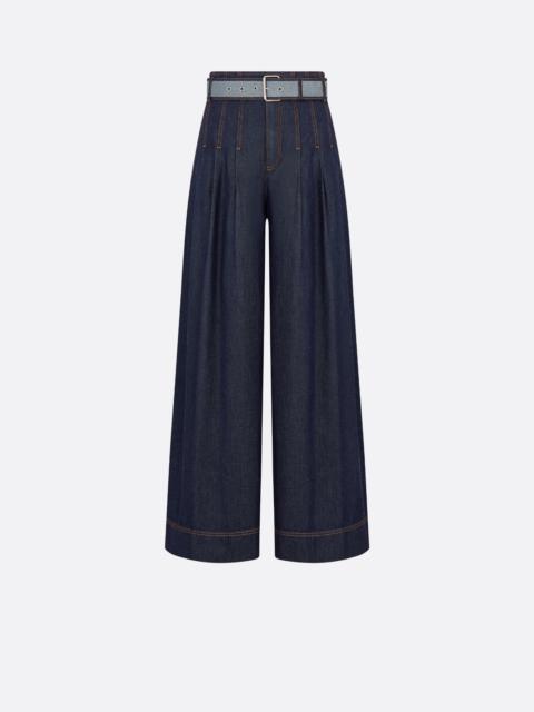 Dior Denim Couture Flared Jeans with Belt